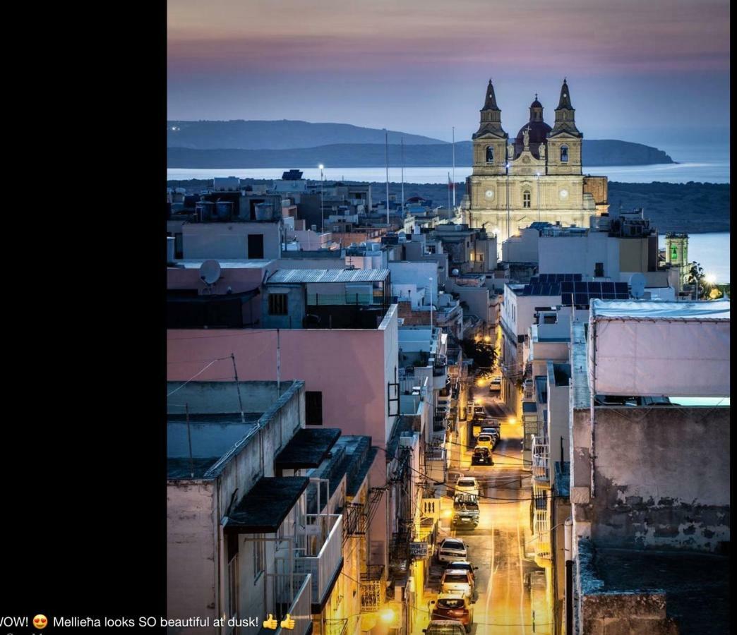 Francis Flats Modern Penthouse Leilighet Mellieħa Eksteriør bilde